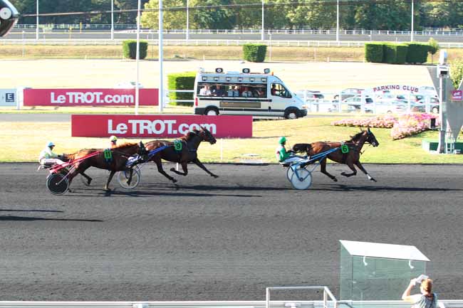 Photo d'arrivée de la course pmu PRIX DE CHAUMONT à PARIS-VINCENNES le Samedi 3 septembre 2016