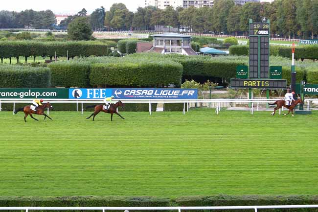Photo d'arrivée de la course pmu PRIX DE THOIRY à SAINT-CLOUD le Mercredi 14 septembre 2016