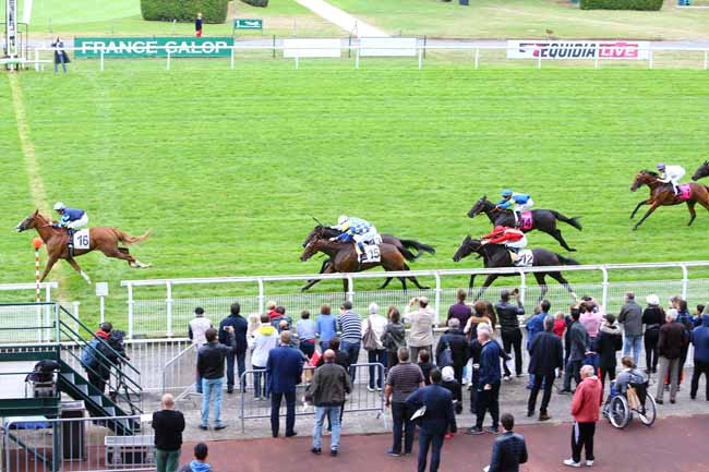 Photo d'arrivée de la course pmu PRIX DU GRAND TRIANON à MAISONS-LAFFITTE le Samedi 17 septembre 2016