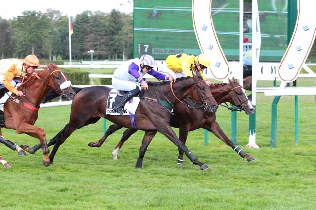 Photo d'arrivée de la course pmu PRIX D'ANGLET à COMPIEGNE le Mercredi 21 septembre 2016