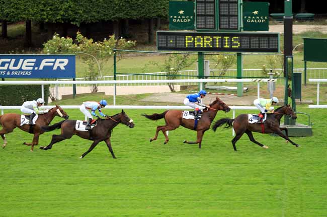 Photo d'arrivée de la course pmu PRIX MARCEL DELZONS à SAINT-CLOUD le Jeudi 22 septembre 2016