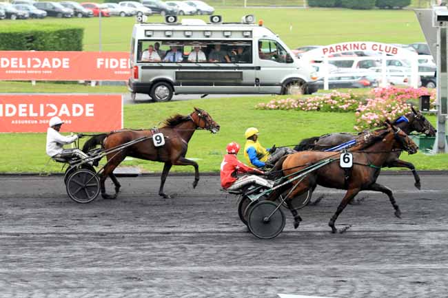 Photo d'arrivée de la course pmu PRIX D'ANCENIS à PARIS-VINCENNES le Dimanche 25 septembre 2016