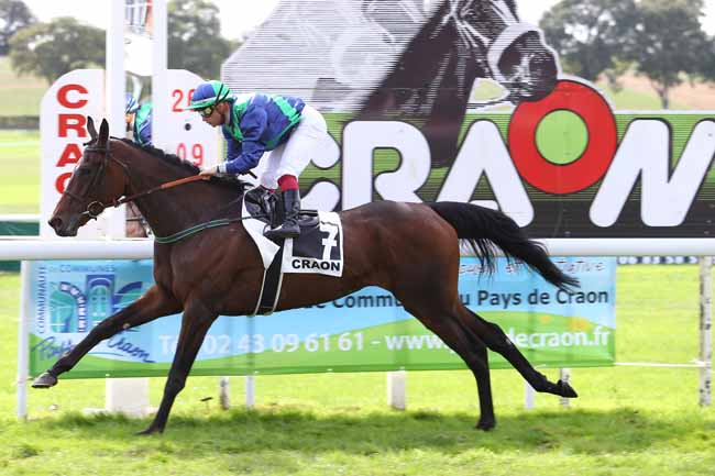 Photo d'arrivée de la course pmu PRIX CLAUDE DE LANGLE à CRAON le Lundi 26 septembre 2016