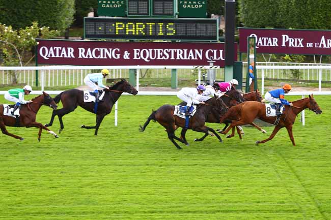 Photo d'arrivée de la course pmu PRIX DE VILLEPREUX à SAINT-CLOUD le Vendredi 30 septembre 2016
