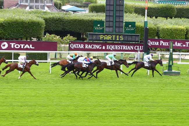 Photo d'arrivée de la course pmu PRIX DE CARRIERES-SOUS-POISSY à SAINT-CLOUD le Vendredi 30 septembre 2016