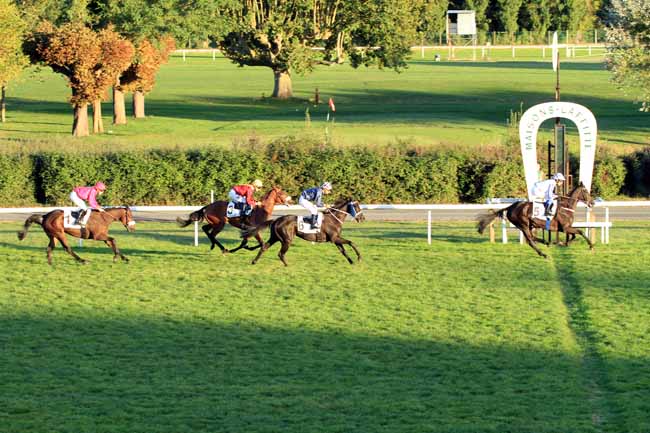 Photo d'arrivée de la course pmu PRIX DU BOURBONNAIS à MAISONS-LAFFITTE le Lundi 3 octobre 2016