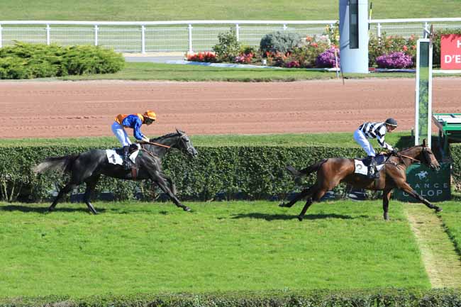 Photo d'arrivée de la course pmu PRIX DE BIARRITZ à ENGHIEN le Jeudi 6 octobre 2016