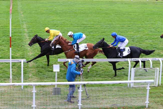 Photo d'arrivée de la course pmu PRIX LE FABULEUX à MAISONS-LAFFITTE le Vendredi 7 octobre 2016