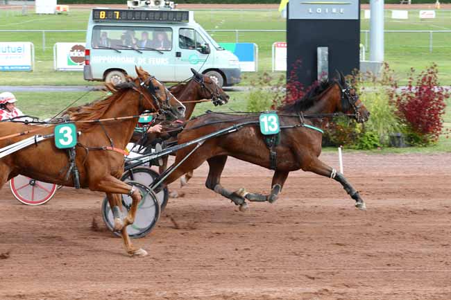 Photo d'arrivée de la course pmu PRIX DU CREDIT MUTUEL à FEURS le Lundi 10 octobre 2016