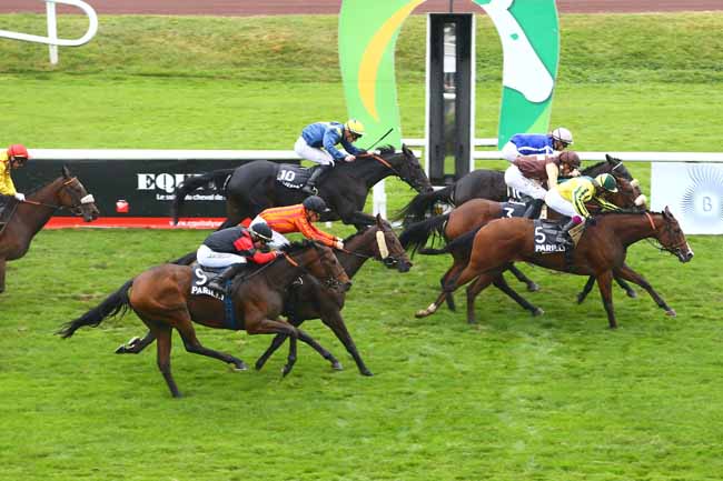 Photo d'arrivée de la course pmu PRIX DE BELLECOUR à LYON-PARILLY le Jeudi 13 octobre 2016