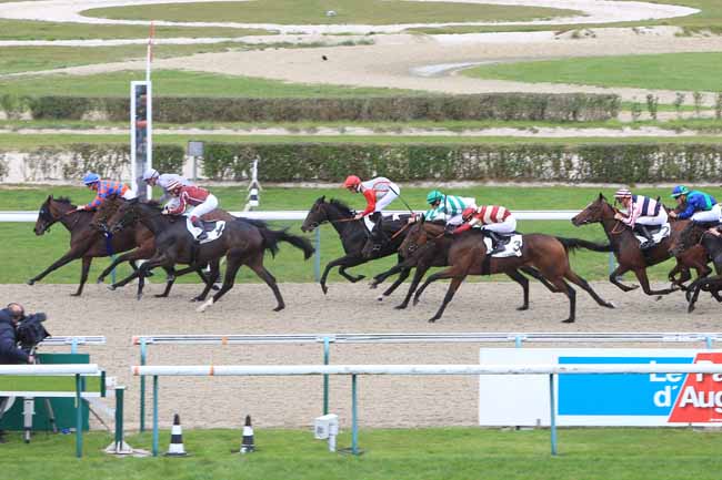 Photo d'arrivée de la course pmu PRIX DE LA CORNILLIERE à DEAUVILLE le Mardi 18 octobre 2016