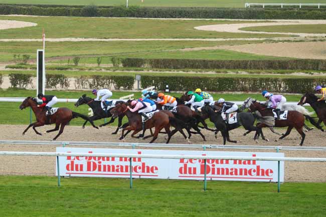 Photo d'arrivée de la course pmu PRIX DES EQUIDAYS à DEAUVILLE le Jeudi 20 octobre 2016
