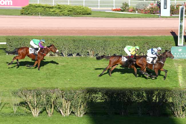 Photo d'arrivée de la course pmu GRAND STEEPLE-CHASE D'ENGHIEN à ENGHIEN le Samedi 22 octobre 2016
