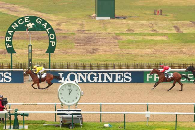 Photo d'arrivée de la course pmu PRIX DE CHAMPOLEUX à CHANTILLY le Lundi 24 octobre 2016