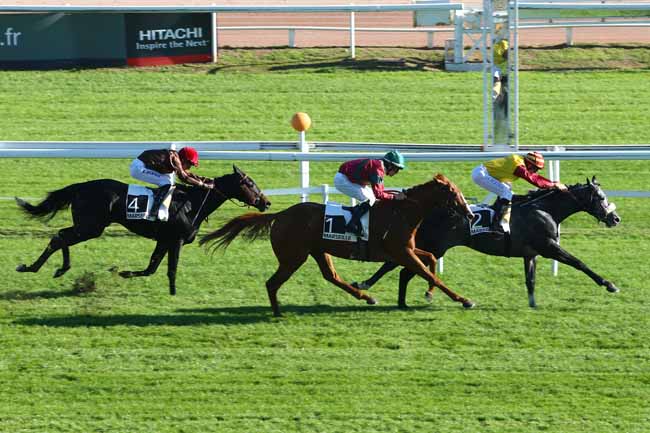 Photo d'arrivée de la course pmu PRIX GYPTIS ET PROTIS à CAGNES-SUR-MER le Lundi 31 octobre 2016