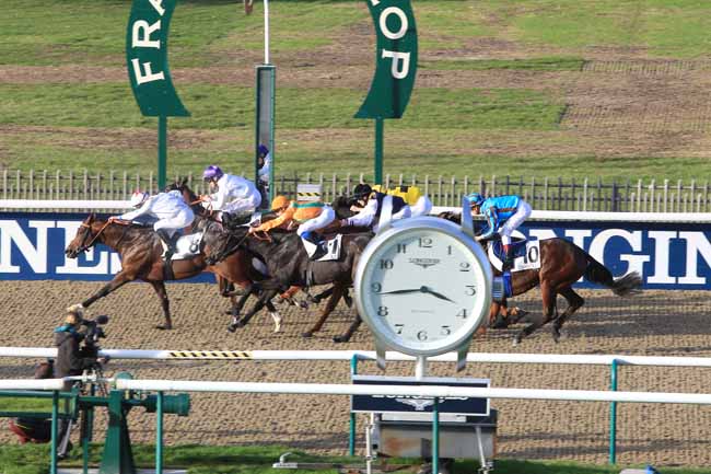 Photo d'arrivée de la course pmu PRIX DU BOIS DU TRIANGLE à CHANTILLY le Lundi 31 octobre 2016