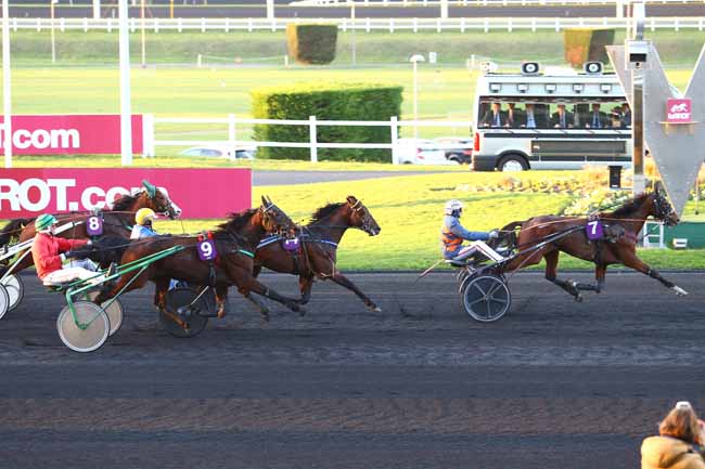 Photo d'arrivée de la course pmu PRIX DES CLEMATITES à PARIS-VINCENNES le Mercredi 2 novembre 2016