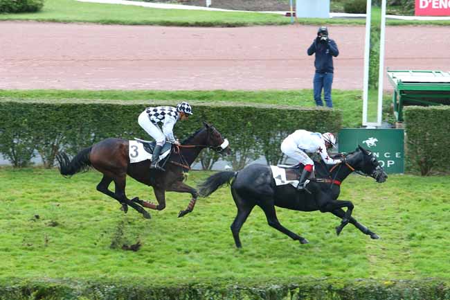 Photo d'arrivée de la course pmu PRIX DE NOGENT à ENGHIEN le Lundi 7 novembre 2016