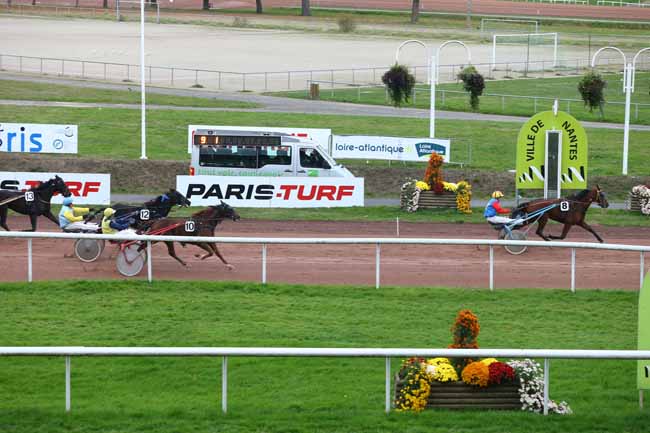 Photo d'arrivée de la course pmu PRIX MICHEL MARCEL GOUGEON (GR B) à NANTES le Mercredi 9 novembre 2016