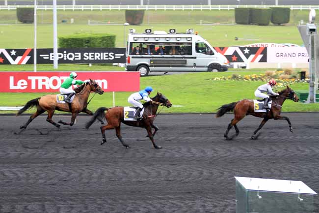 Photo d'arrivée de la course pmu PRIX DU GRAND FOUGERAY à PARIS-VINCENNES le Jeudi 17 novembre 2016