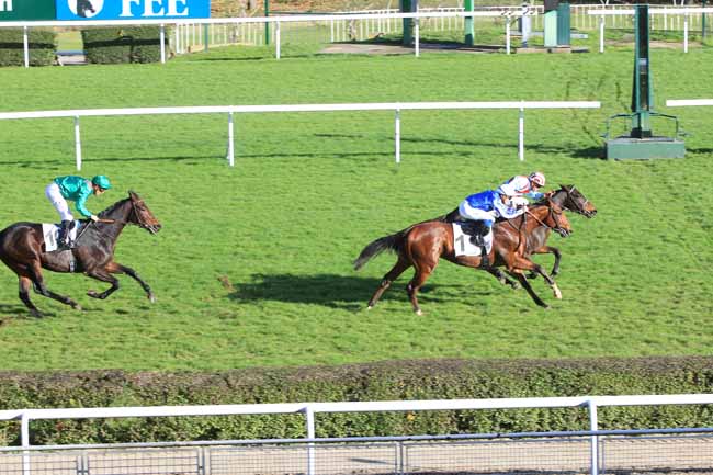 Photo d'arrivée de la course pmu PRIX INDUS à SAINT-CLOUD le Vendredi 18 novembre 2016