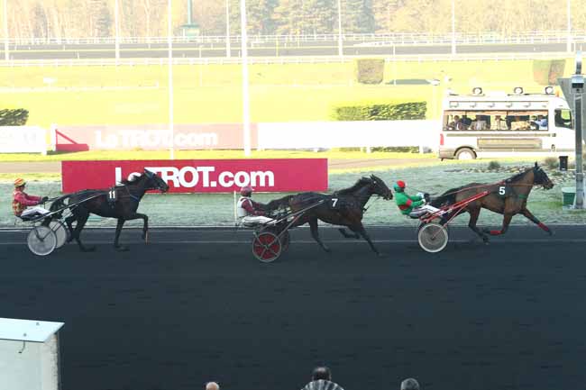 Photo d'arrivée de la course pmu PRIX DES AZALEES à PARIS-VINCENNES le Jeudi 1 décembre 2016