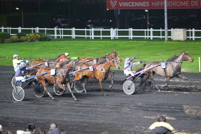 Photo d'arrivée de la course pmu PRIX HILDA à PARIS-VINCENNES le Vendredi 2 décembre 2016
