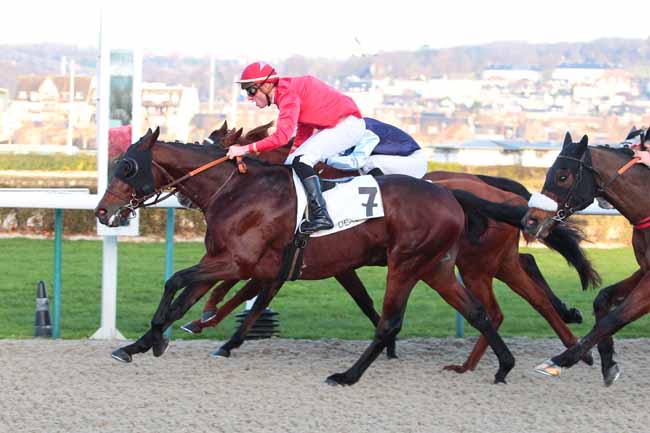Photo d'arrivée de la course pmu PRIX DU NEUBOURG à DEAUVILLE le Mercredi 14 décembre 2016