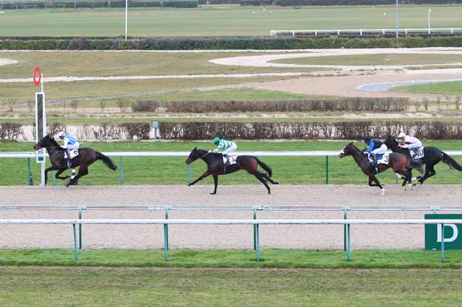 Photo d'arrivée de la course pmu PRIX DE FOLLEVILLE à DEAUVILLE le Lundi 19 décembre 2016