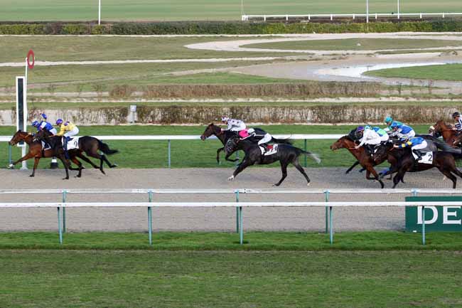 Photo d'arrivée de la course pmu PRIX DES BELLES DE LA COTE à DEAUVILLE le Lundi 26 décembre 2016