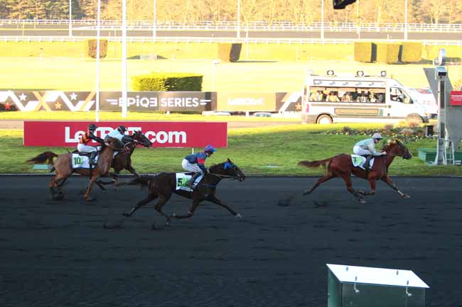 Photo d'arrivée de la course pmu PRIX DE BEAUMONT-DE-LOMAGNE à PARIS-VINCENNES le Mardi 27 décembre 2016