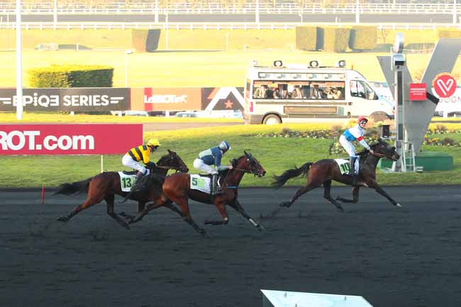 Photo d'arrivée de la course pmu PRIX DE GAMBAIS à PARIS-VINCENNES le Jeudi 29 décembre 2016