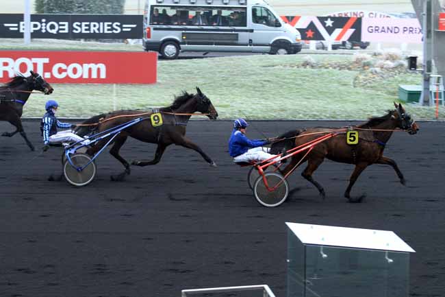 Photo d'arrivée de la course pmu PRIX DE DAMVILLE à PARIS-VINCENNES le Samedi 31 décembre 2016