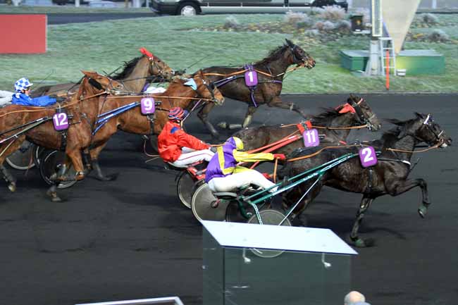 Photo d'arrivée de la course pmu PRIX DE CONDE à PARIS-VINCENNES le Samedi 31 décembre 2016