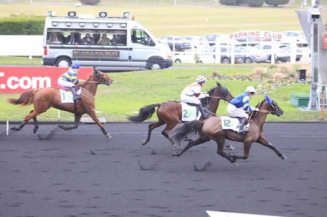 Photo d'arrivée de la course pmu PRIX DE MONTBELIARD à PARIS-VINCENNES le Mercredi 4 janvier 2017
