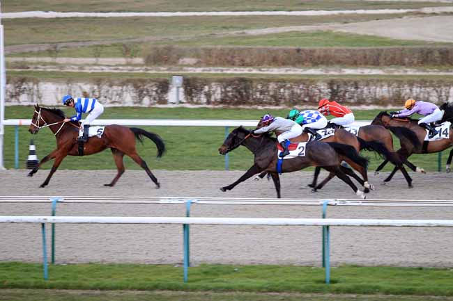 Photo d'arrivée de la course pmu PRIX DE LA VILLA MON REVE à DEAUVILLE le Vendredi 6 janvier 2017