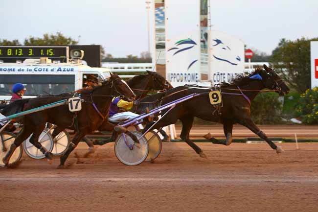 Photo d'arrivée de la course pmu PRIX DE LA COTE D'OPALE à CAGNES-SUR-MER le Mercredi 11 janvier 2017
