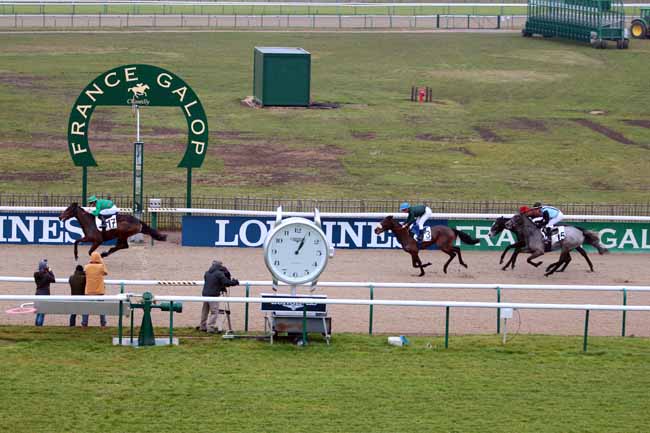 Photo d'arrivée de la course pmu PRIX BIRIBI à CHANTILLY le Lundi 16 janvier 2017