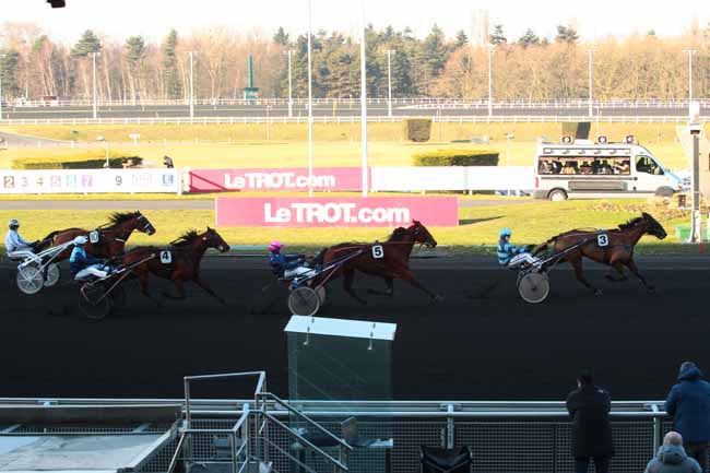 Photo d'arrivée de la course pmu PRIX JEAN-PIERRE REYNALDO à PARIS-VINCENNES le Jeudi 19 janvier 2017