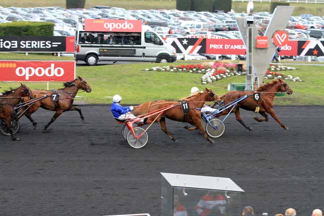 Photo d'arrivée de la course pmu PRIX DE MONTREAL à PARIS-VINCENNES le Dimanche 29 janvier 2017