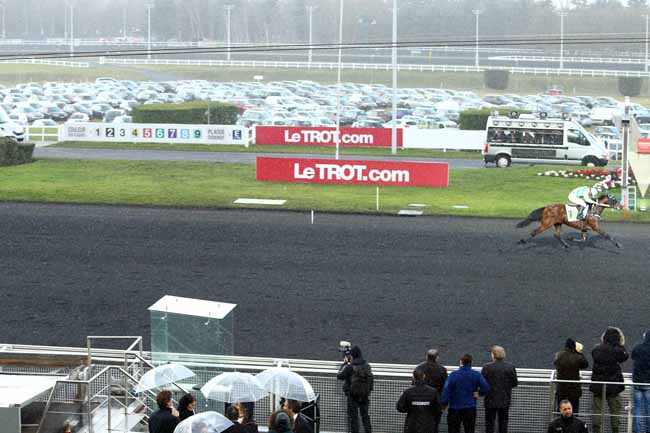 Photo d'arrivée de la course pmu PRIX DE L'ILE-DE-FRANCE à PARIS-VINCENNES le Dimanche 5 février 2017