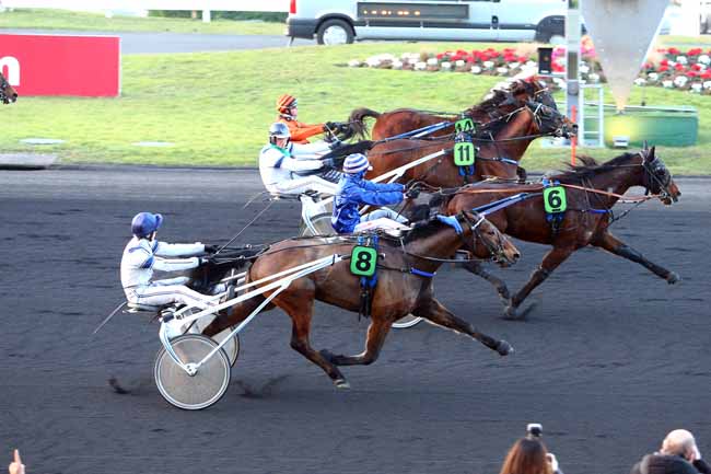 Photo d'arrivée de la course pmu PRIX MAURICE BERNARDET - PRIX D'ANET à PARIS-VINCENNES le Jeudi 9 février 2017