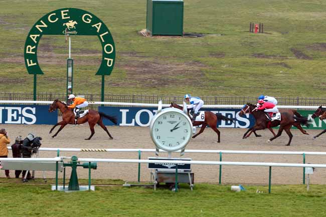 Photo d'arrivée de la course pmu PRIX DU BOSQUET SAINT-ROMAIN à CHANTILLY le Jeudi 9 février 2017