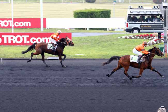 Photo d'arrivée de la course pmu PRIX D'ECOUCHE à PARIS-VINCENNES le Mardi 14 février 2017