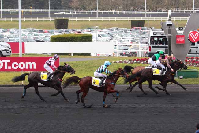 Photo d'arrivée de la course pmu PRIX DU PONTAVICE DE HEUSSEY à PARIS-VINCENNES le Dimanche 19 février 2017