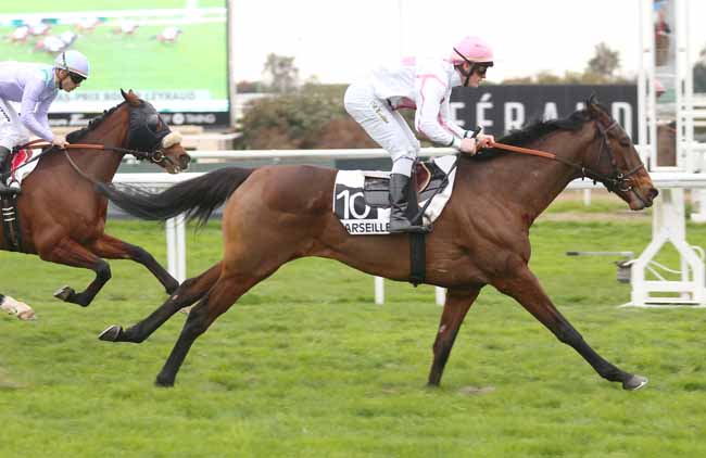 Photo d'arrivée de la course pmu PRIX DE CARPENTRAS à CAGNES-SUR-MER le Lundi 27 février 2017