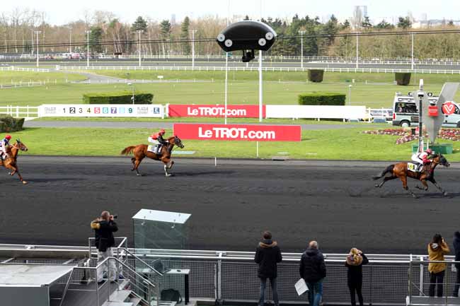Photo d'arrivée de la course pmu PRIX ALI HAWAS à PARIS-VINCENNES le Jeudi 2 mars 2017