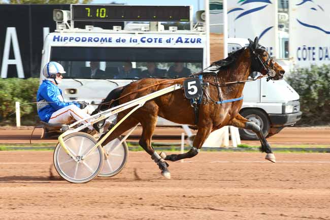 Photo d'arrivée de la course pmu PRIX DE MALMOE à CAGNES-SUR-MER le Vendredi 3 mars 2017