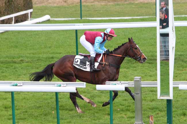 Photo d'arrivée de la course pmu PRIX MARISE à COMPIEGNE le Lundi 6 mars 2017