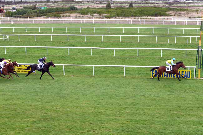 Photo d'arrivée de la course pmu PRIX DES TROIS MASSIFS à FONTAINEBLEAU le Jeudi 9 mars 2017